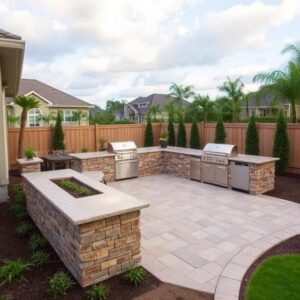Professional hardscaping and outdoor kitchen installation in Orlando FL