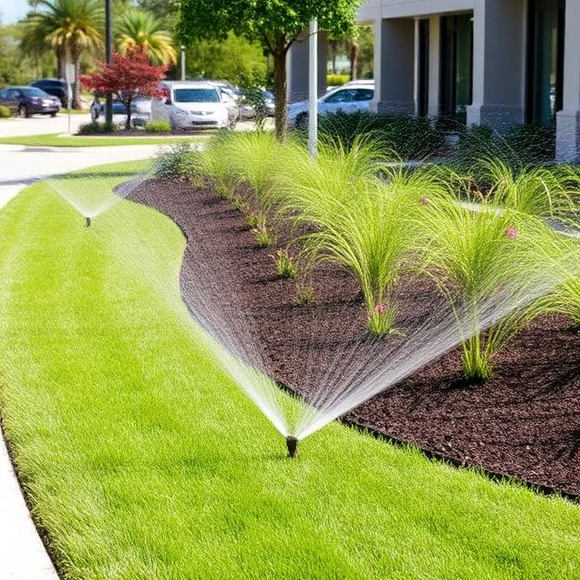 Irrigation install in an Ocoee subdivision